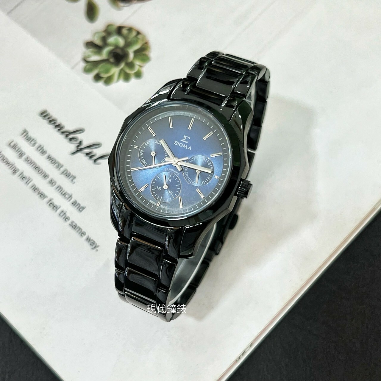 【SIGMA】多角形漸層腕錶1018B-B3 36mm 現代鐘錶