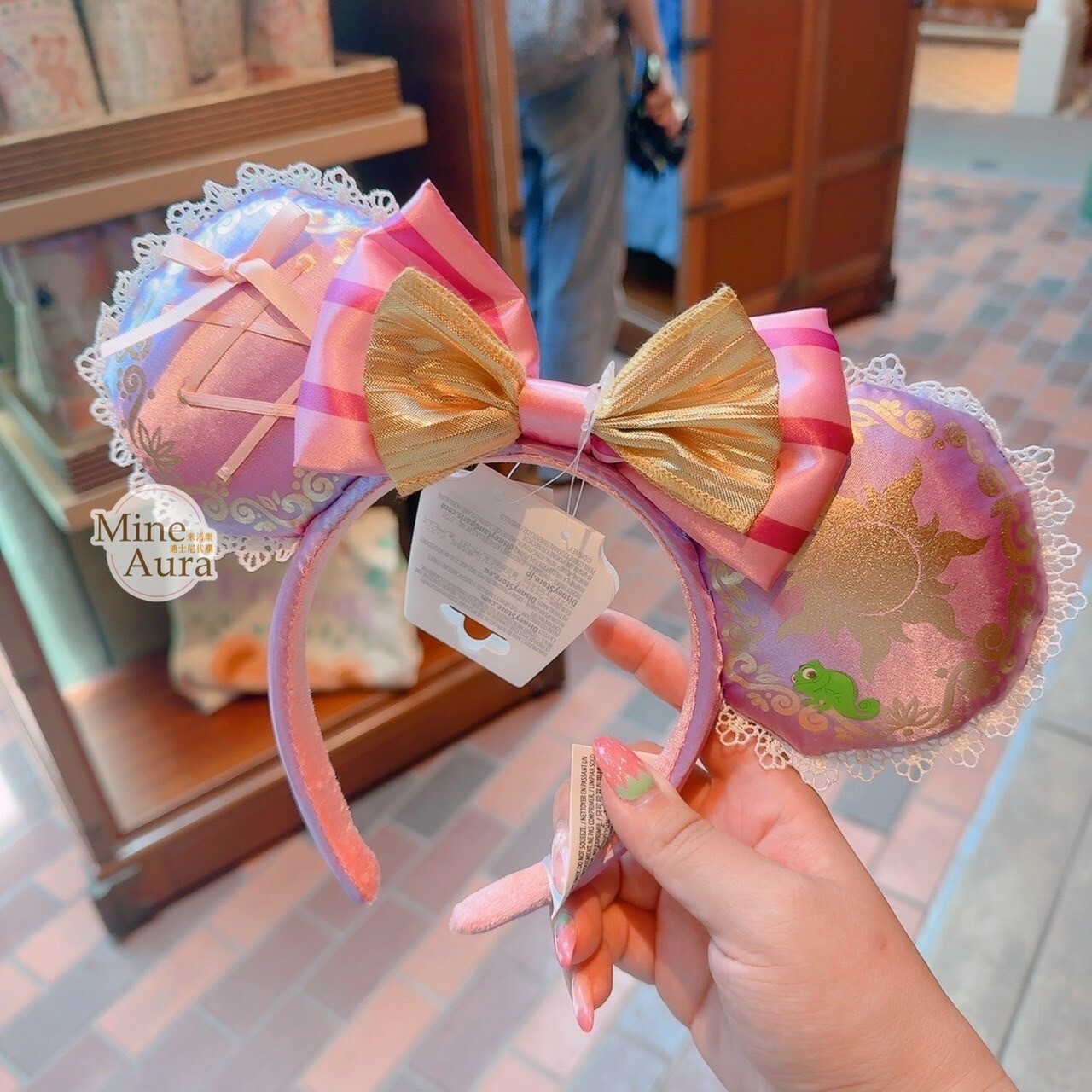 (現貨) 長髮公主 樂佩 Rapunzel 蝴蝶結 造型 髮圈 髮箍 魔髮奇緣 Tangled -香港迪士尼樂園