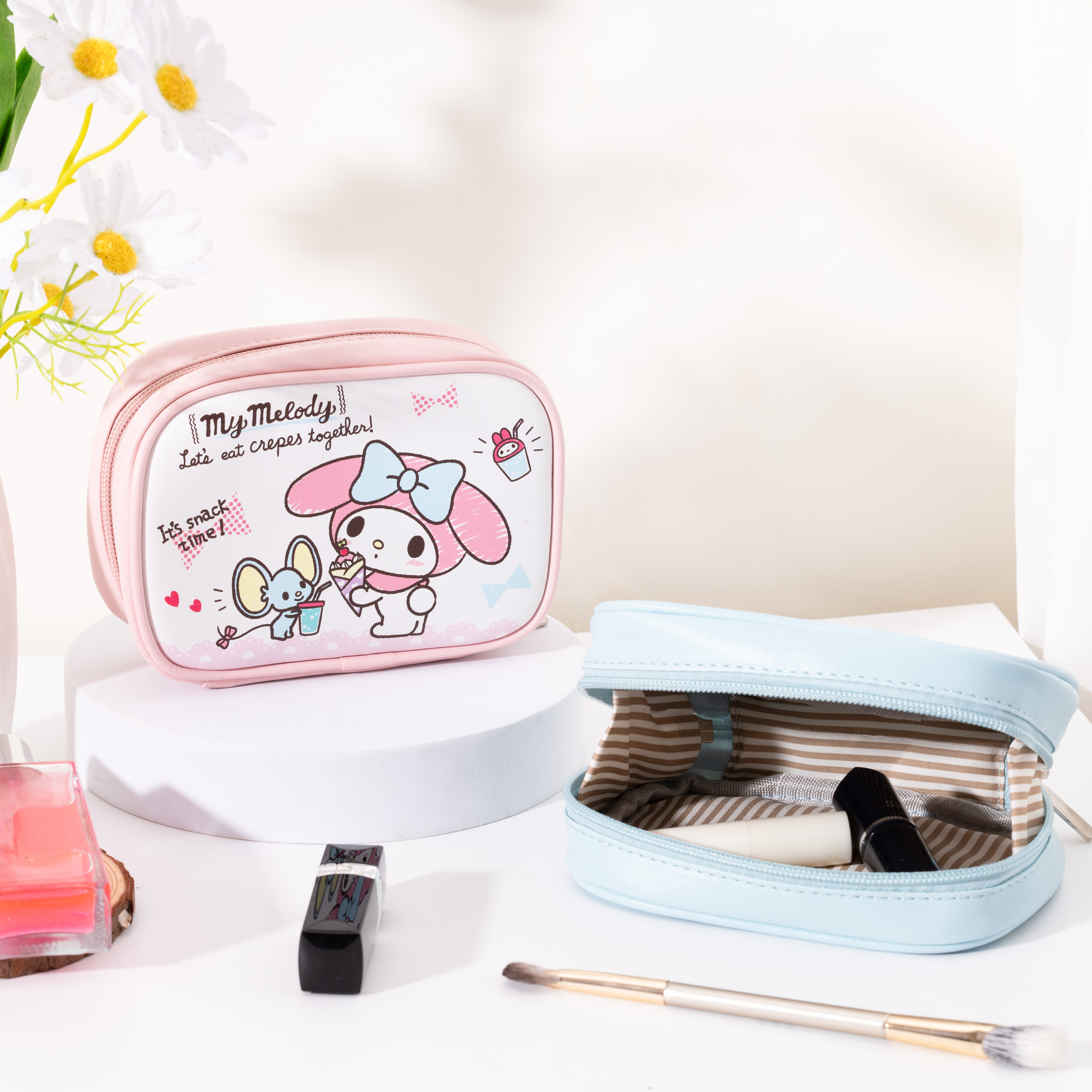 三麗鷗 𝗦𝗮𝗻𝗿𝗶𝗼｜收納化妝包 旅行化妝包