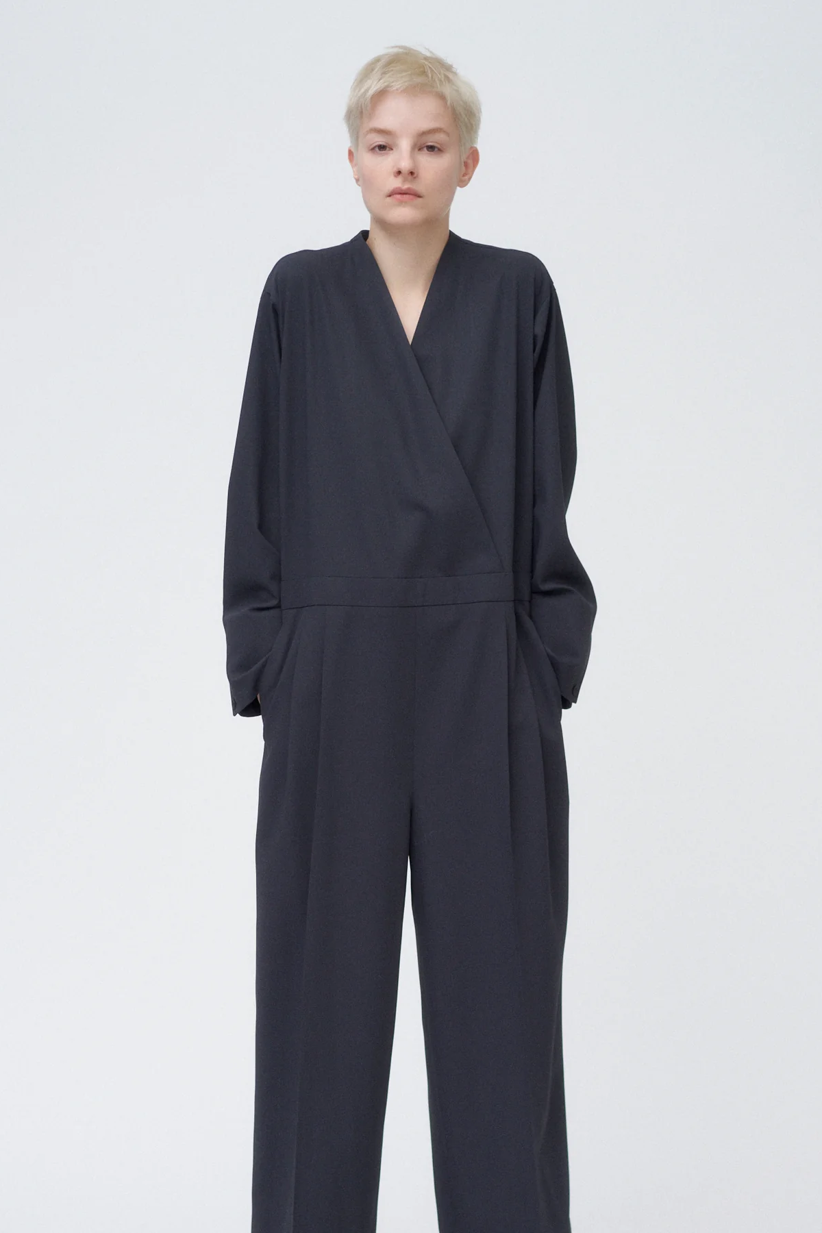 ATON TECHNO WOOL TWILL JUMPSUIT
