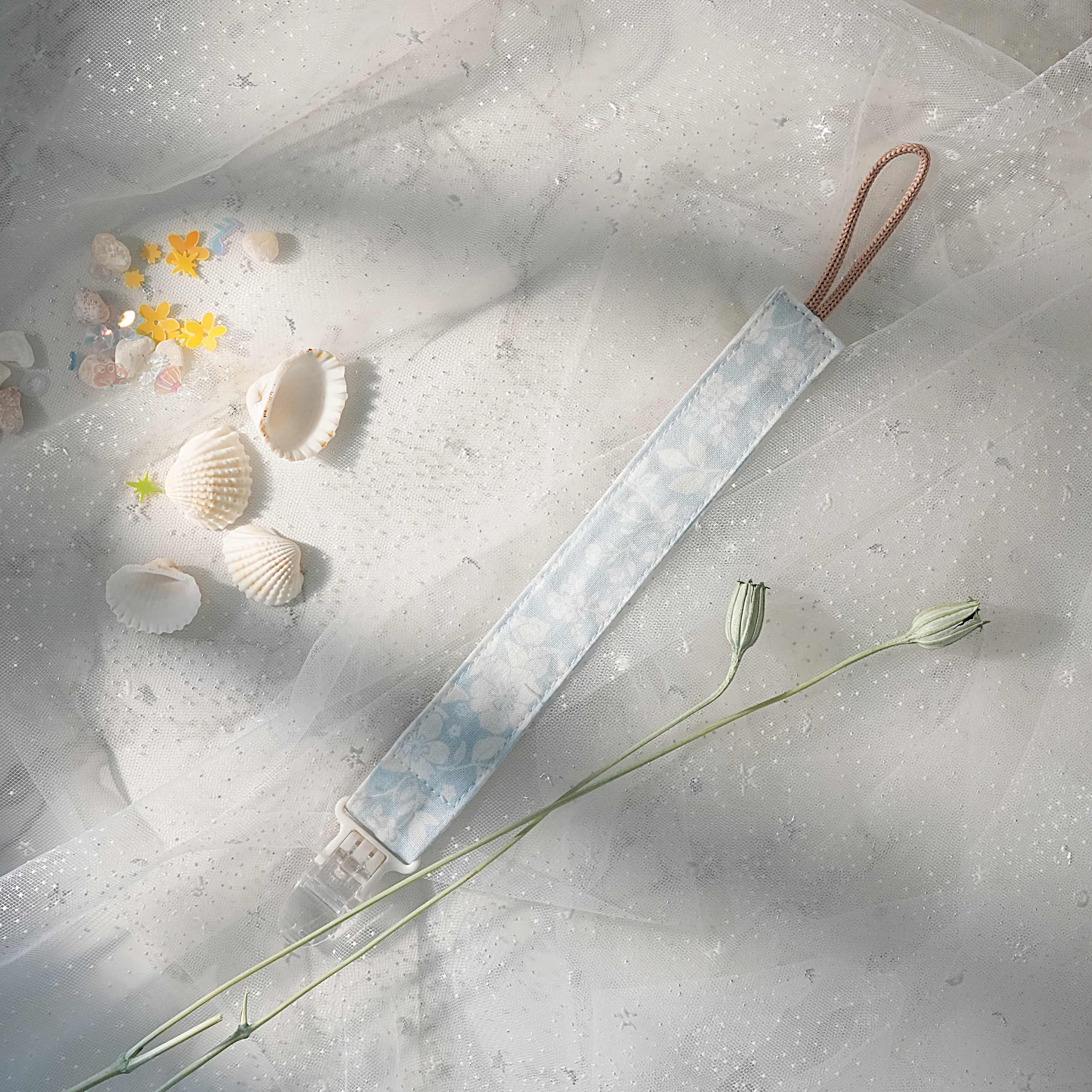 Hi Y.P store-鱷魚夾-湖藍花影