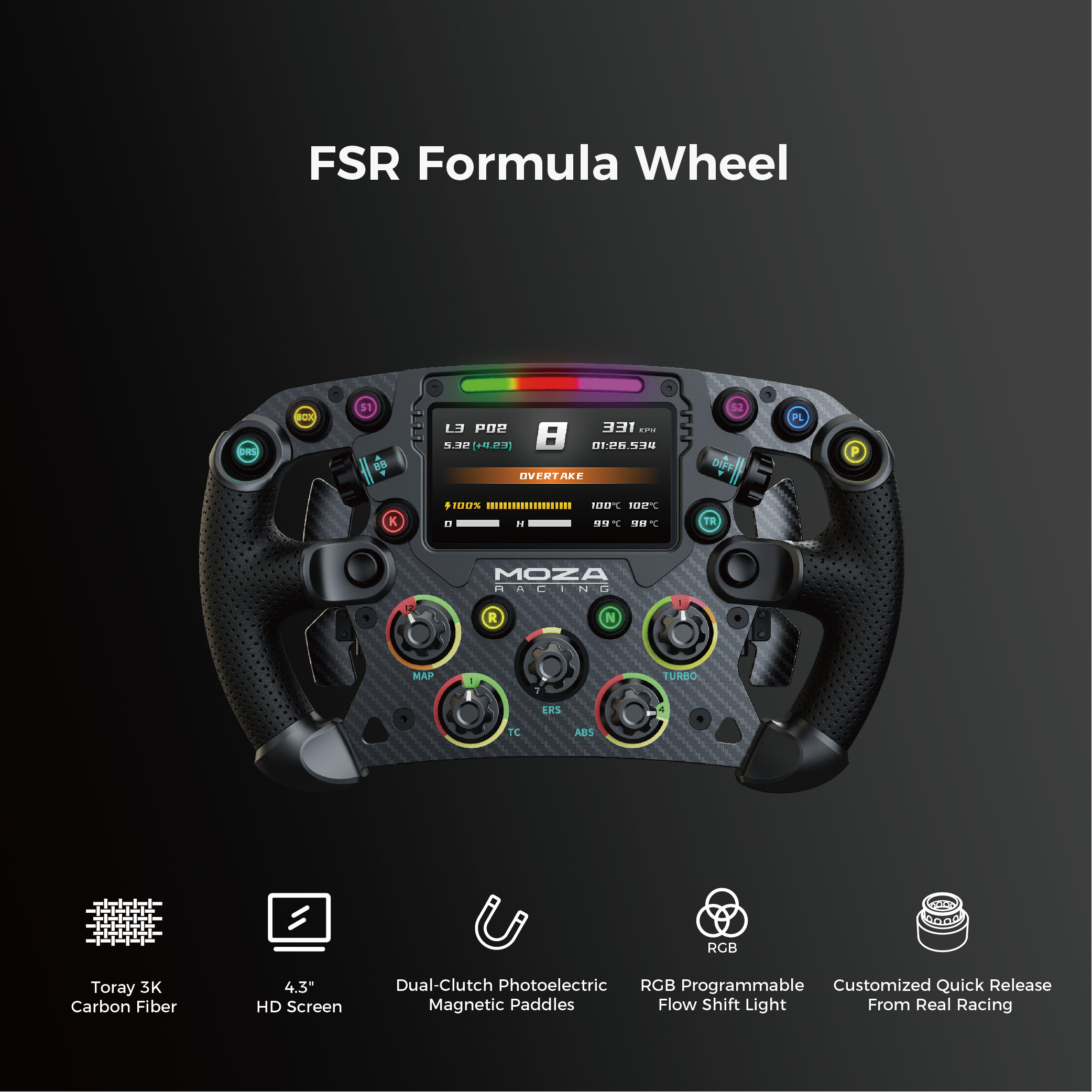 その他 MOZA FSR Formula Wheel Moza FSR Formula Wheel – ApevieSimulator