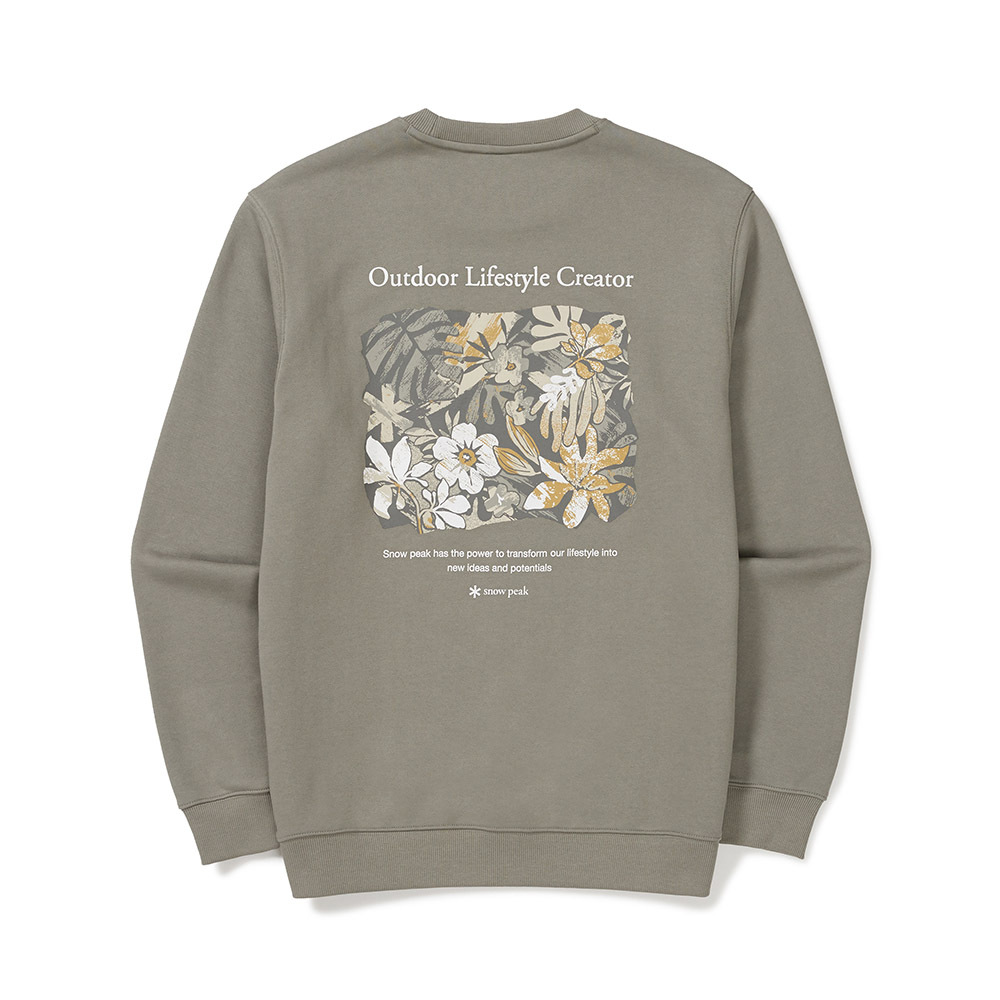 【Snow Peak】 ★ Tropical Graphic Sweatshirts ★ Comfort Fit snow peak Tropical Graphic Sweatshirts 熱帶植物大學T