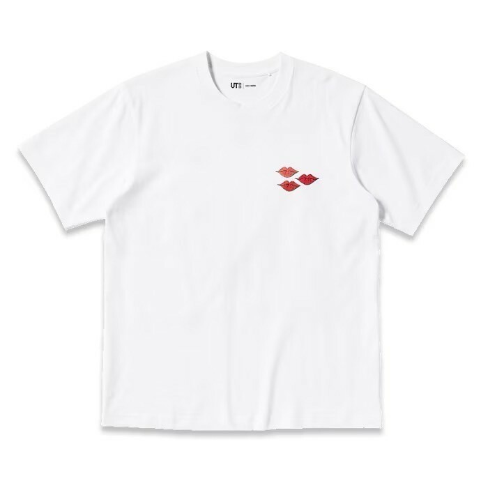 KAWS x ANDY WARHOL x UNIQLO 藝術家聯名款 粉色兔愛心 短袖 T