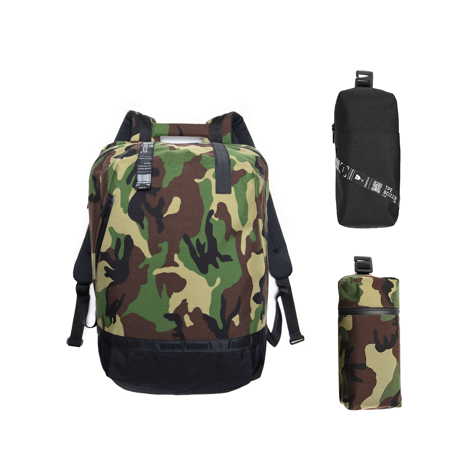 袋袋相傳- 防潑水抗撕裂後背包 (迷彩)