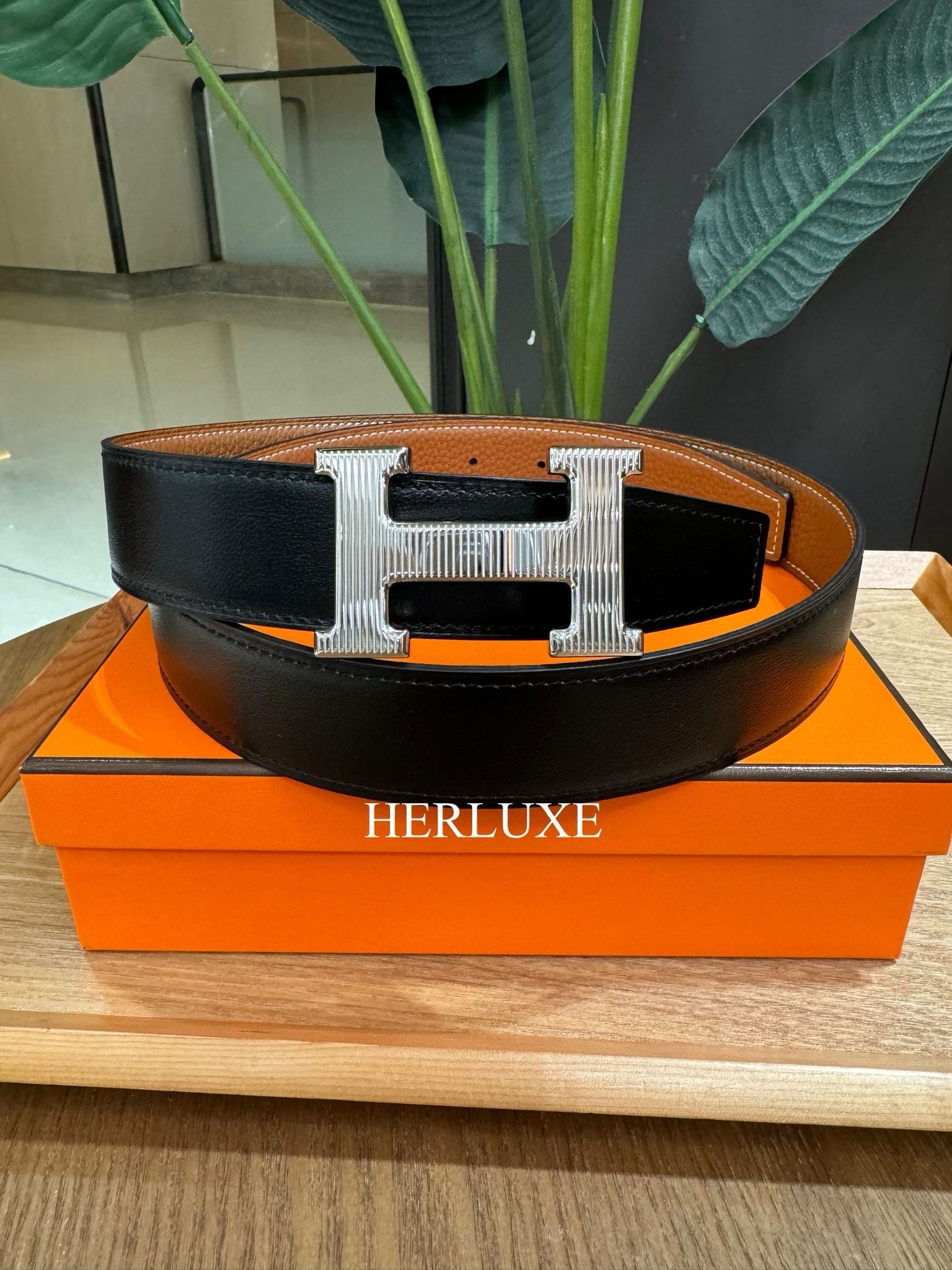 H striee belt buckle belt 32mm CK (可選擇皮帶顏色及長度)