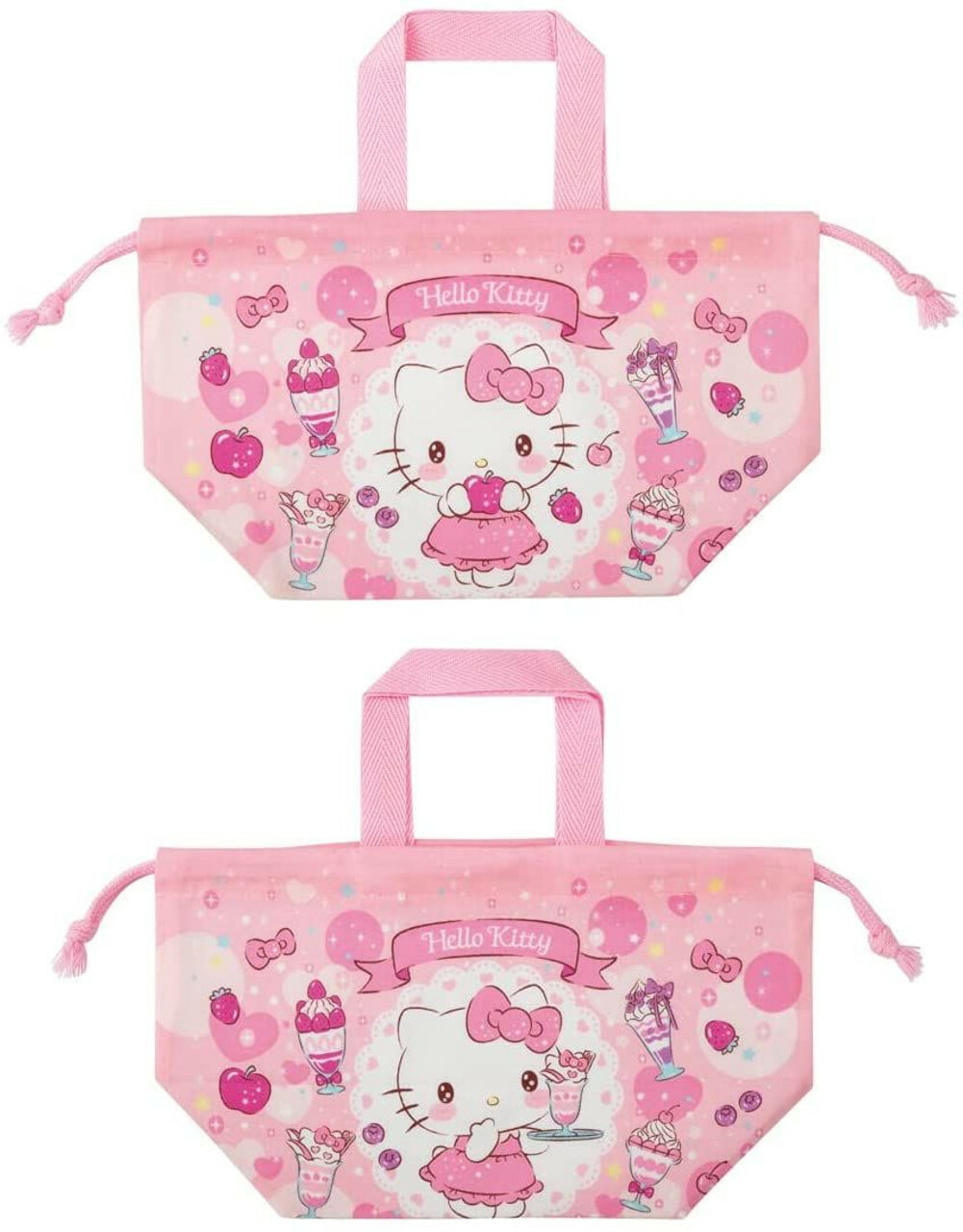 [生活用品]  凱蒂貓 HELLO KITTY  棉質束口便當袋