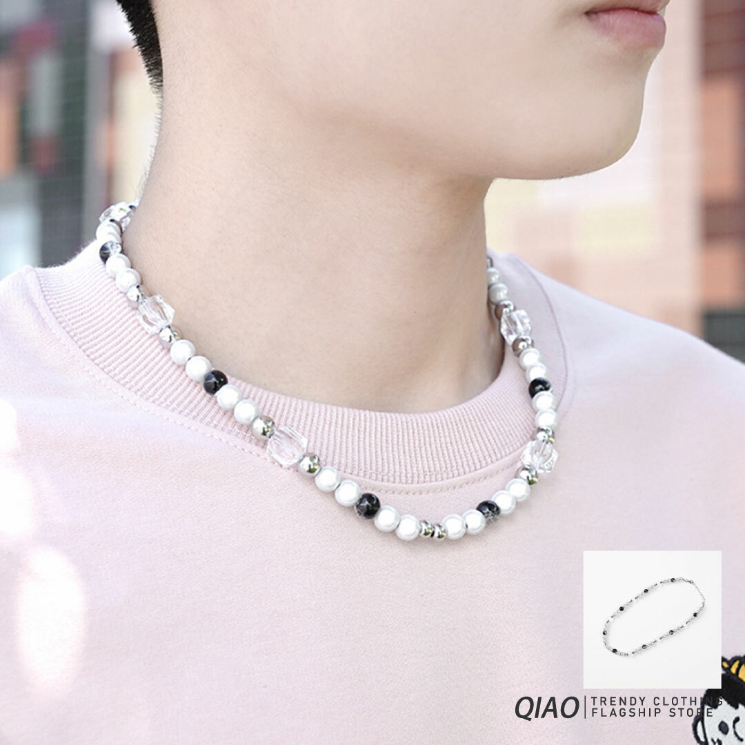 QIAO - 反光珍珠項鍊