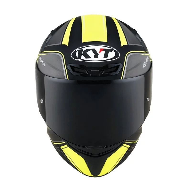 KYT TT-COURSE T黃 消光 彩繪 輕量帽款 插扣 TTC