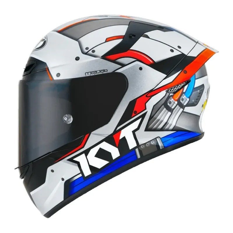 KYT TT-COURSE #14銀 亮光 選手彩繪 輕量帽款 插扣 TTC