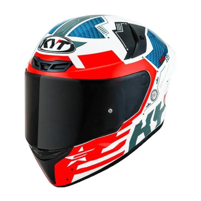 KYT TT-COURSE F紅 亮光 彩繪 輕量帽款 插扣 TTC