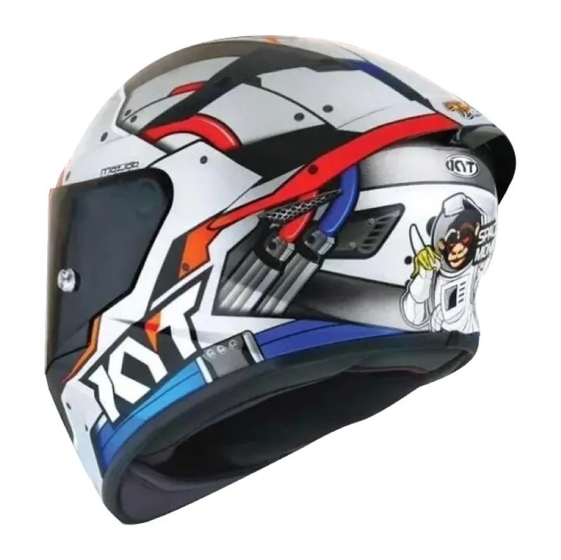 KYT TT-COURSE #14銀 亮光 選手彩繪 輕量帽款 插扣 TTC