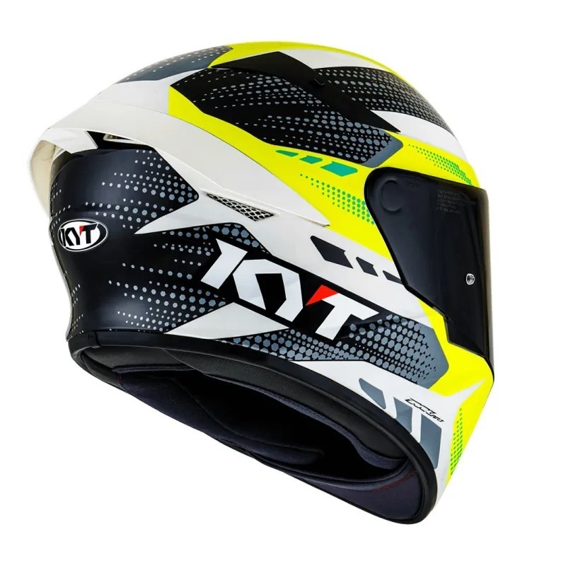 KYT TT-COURSE G黑黃 亮光 彩繪 輕量帽款 插扣 TTC