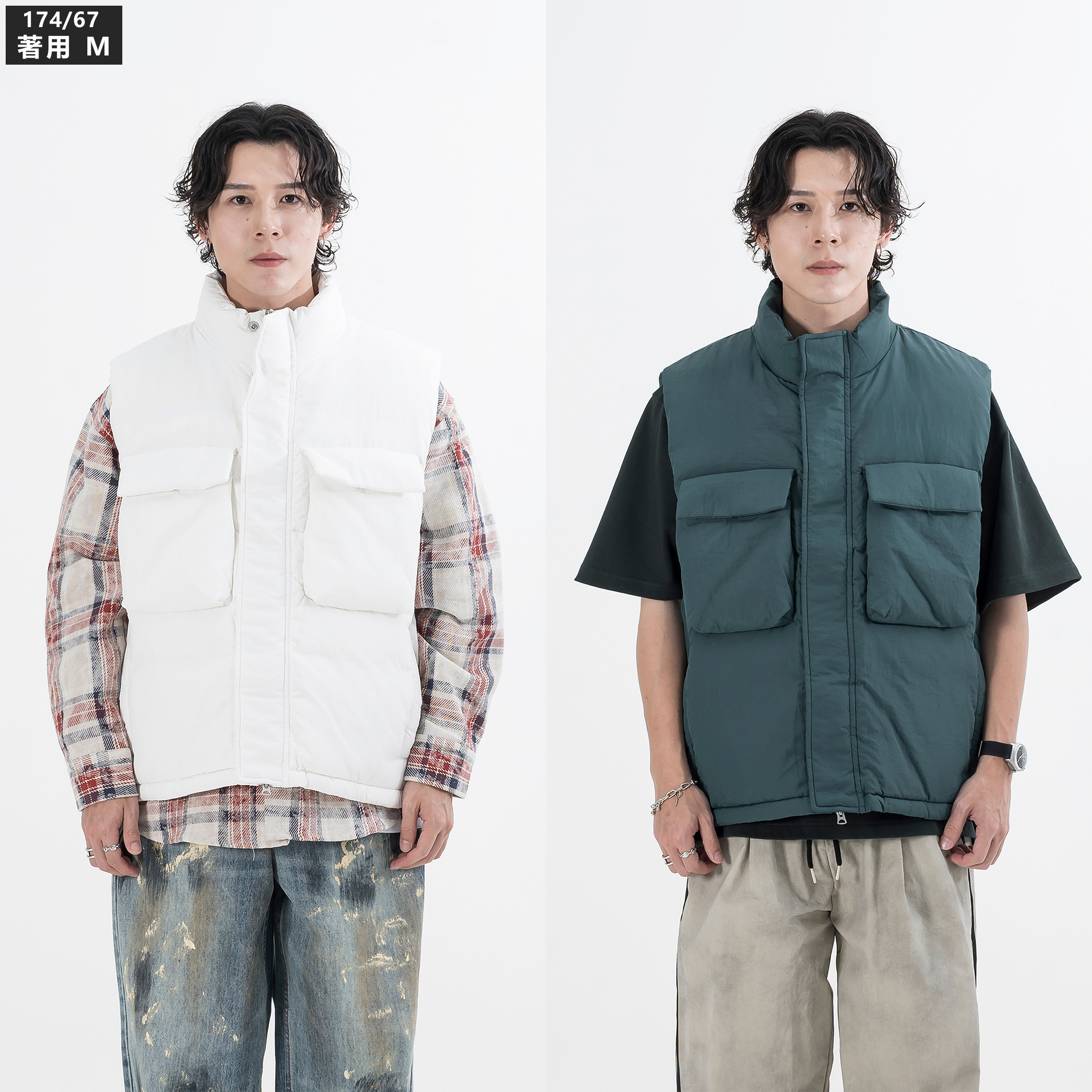 Double Pocket Down Vest  雙口袋 羽絨背心 [EW191]
