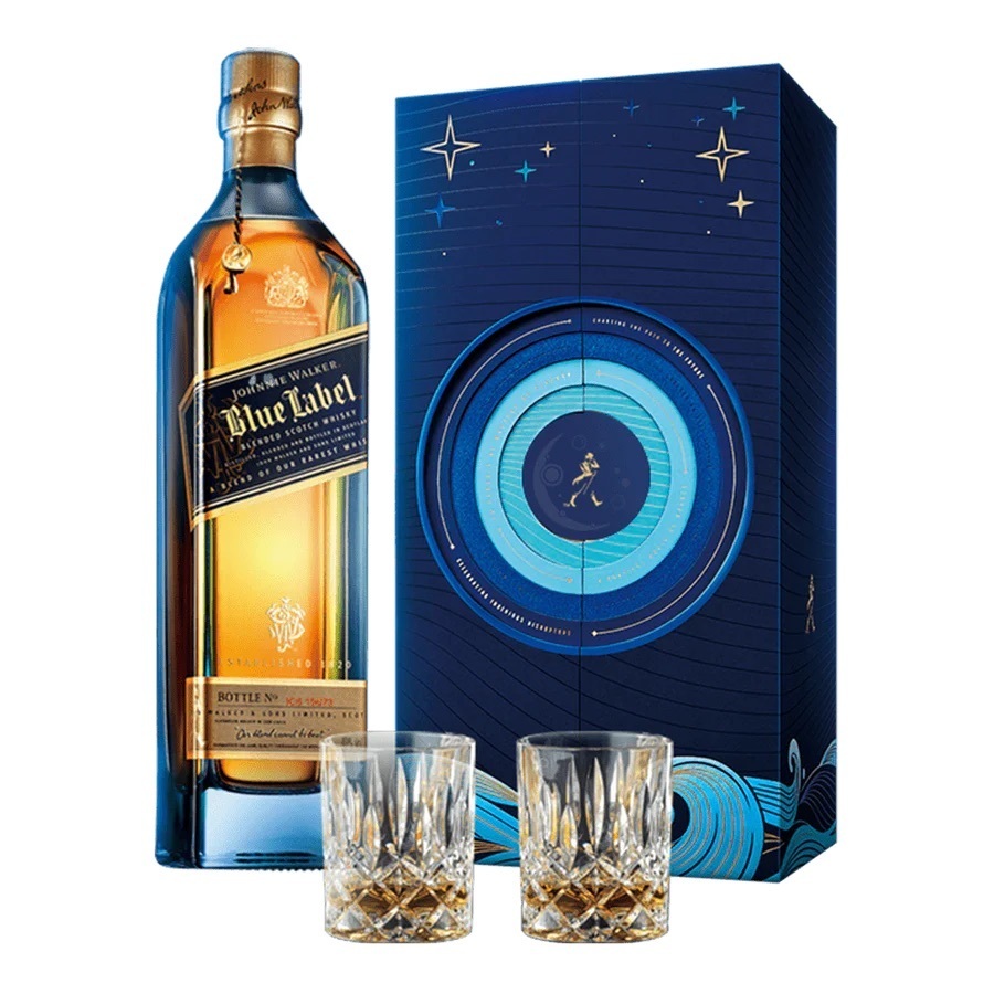 約翰走路 藍牌雙入威杯禮盒 1000ml