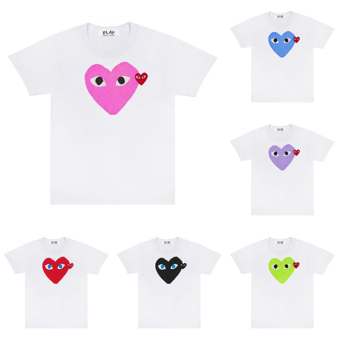 預購┃日本製 男女共版 川久保玲 CDG PLAY 刺繡 紅愛心 大愛心 短T