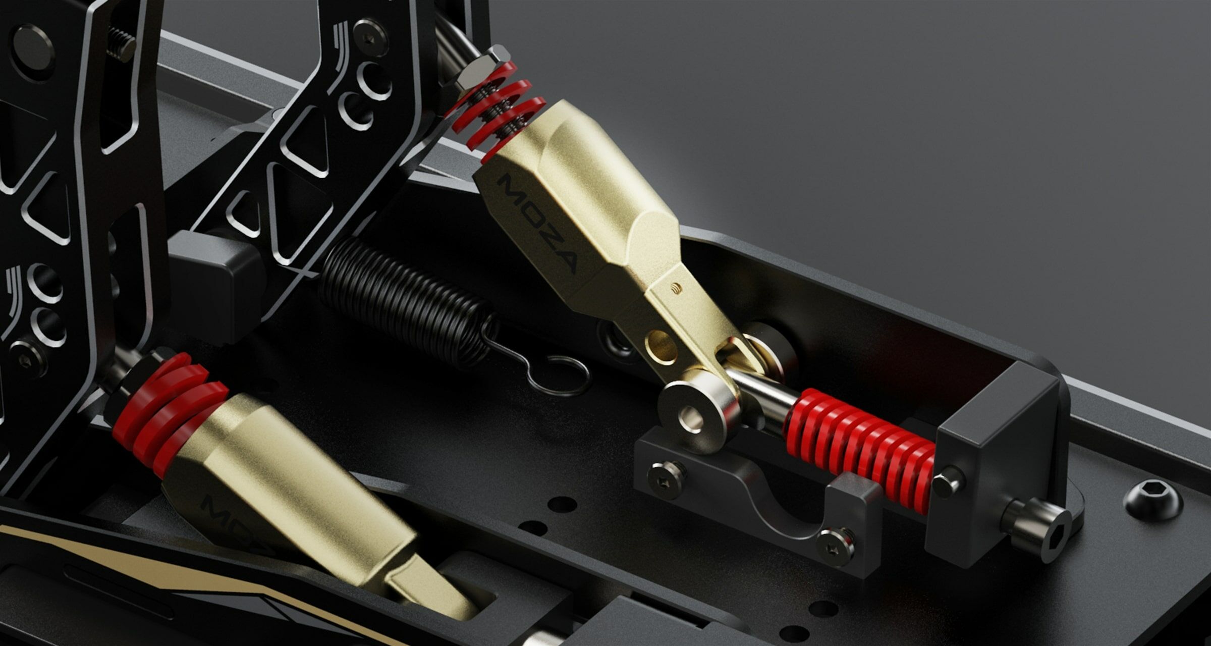 MOZA Racing CRPペダルセット　【中古品】 MOZA RACING Moza CRP2 Load Cell Pedal ロードセルペダル (クラッチ