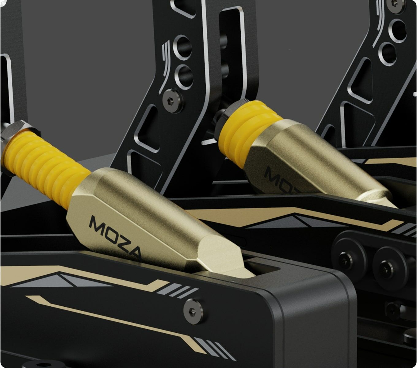 MOZA Racing CRPペダルセット　【中古品】 MOZA RACING Moza CRP2 Load Cell Pedal ロードセルペダル (クラッチ