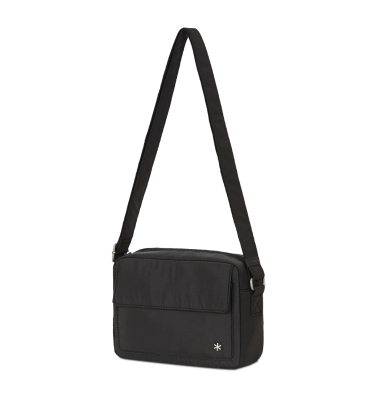SNOWPEAK■Bright Flap Crossbag ■送料込 Double Face Mesh Shoulder Bag One Black(AC-22SU007BK
