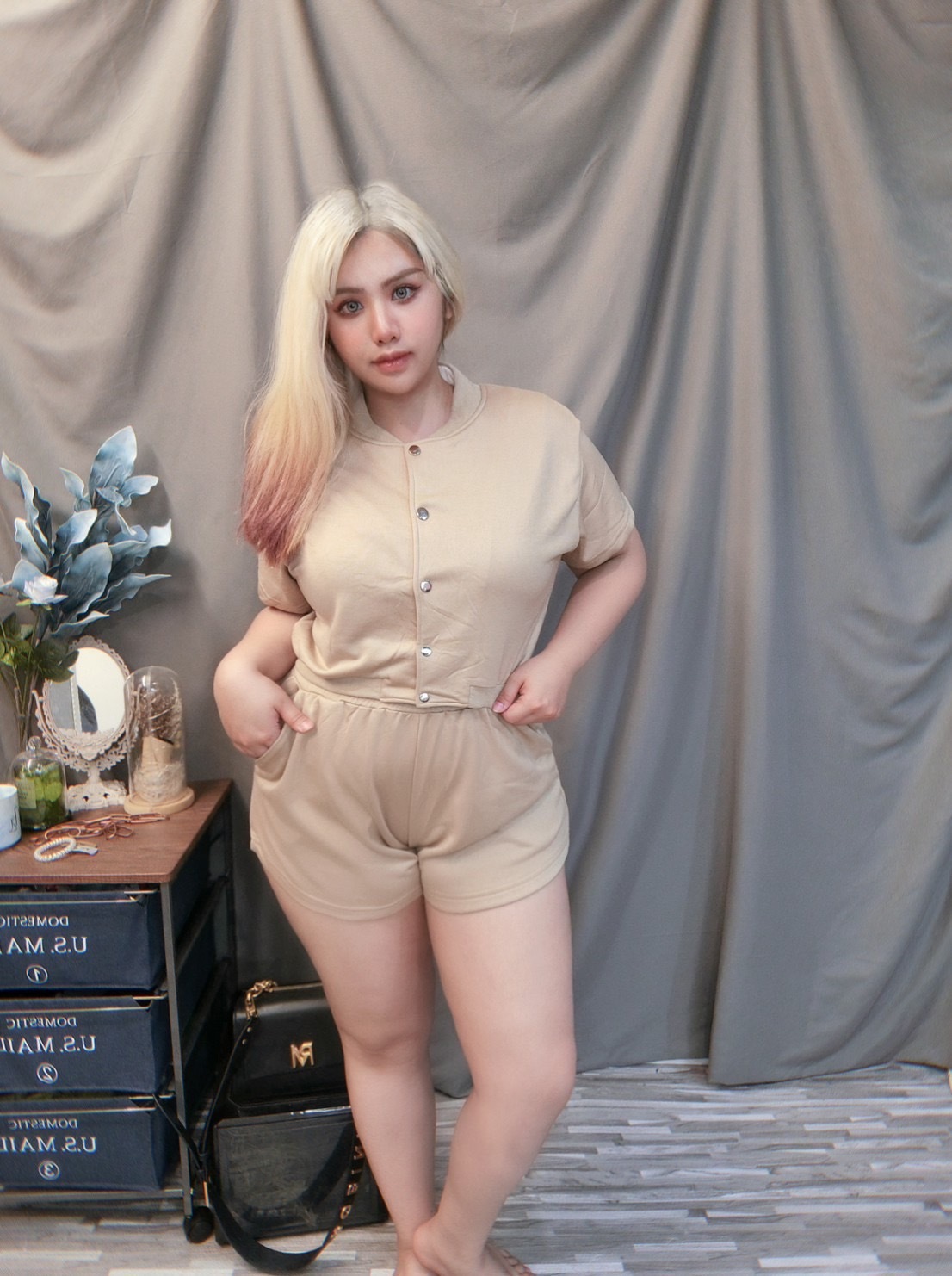 休閒立領小外套兩件組