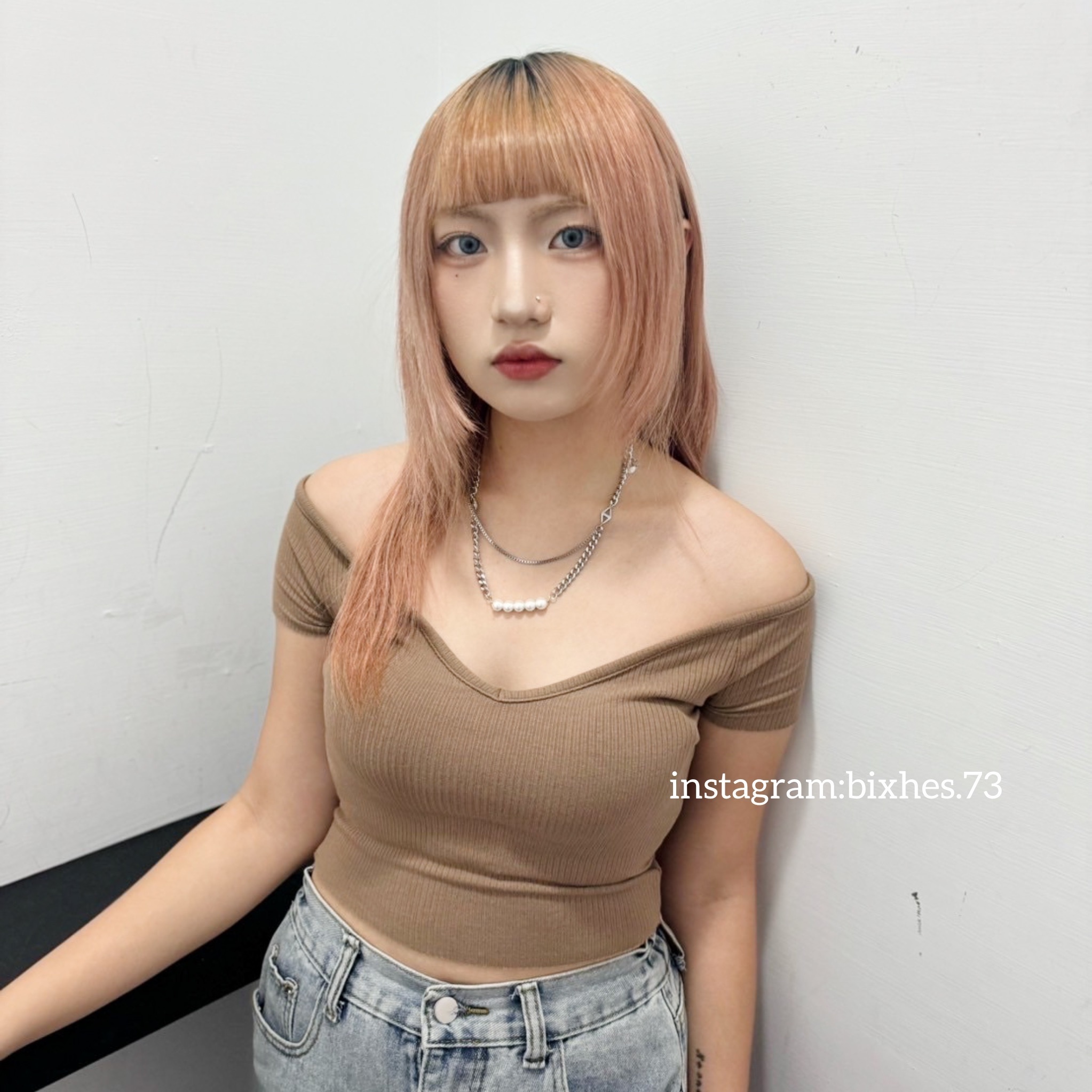 雙孔拼接珍珠項鍊(K00072)