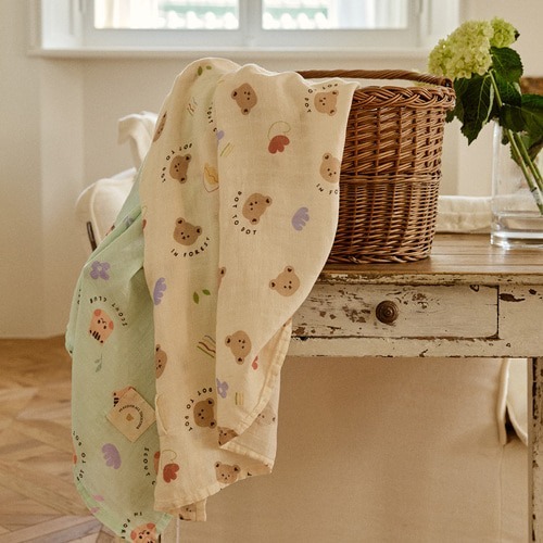 竹纖維森林元素系列蓋毯(120x120)