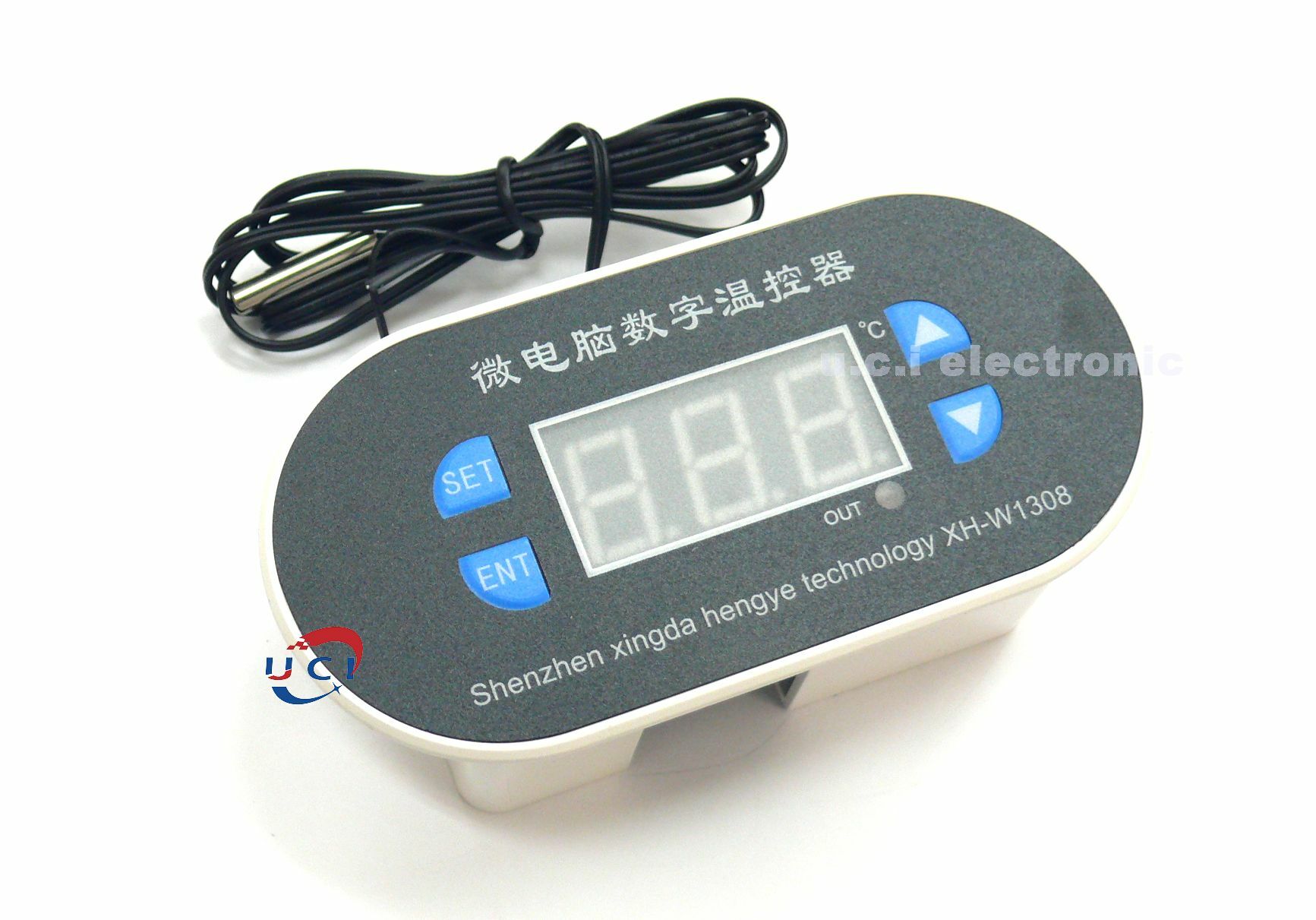 【UCI電子】 (B-1) XH-W1308數位溫度控制器 可調智慧數顯控溫器 孵化溫控開關帶外殼 溫控器