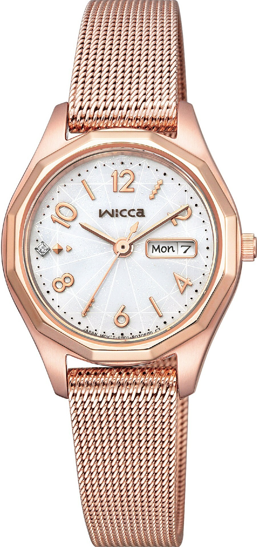 萬年鐘錶 - Citizen - Wicca  清新優雅光動能女錶  Kh3-568-15   錶徑26.5MM