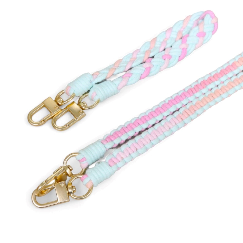 兩用手工編織掛繩 / (暖心粉)