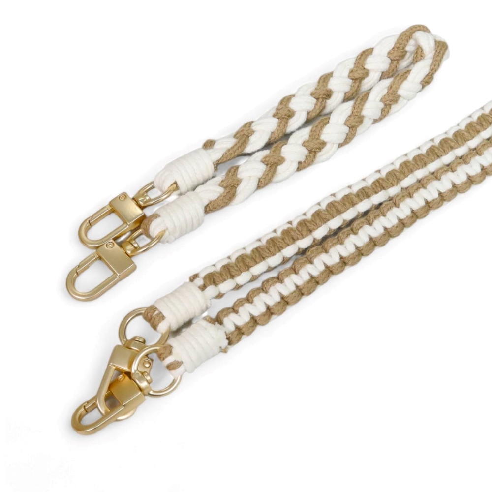 兩用手工編織掛繩 / (可可奶)