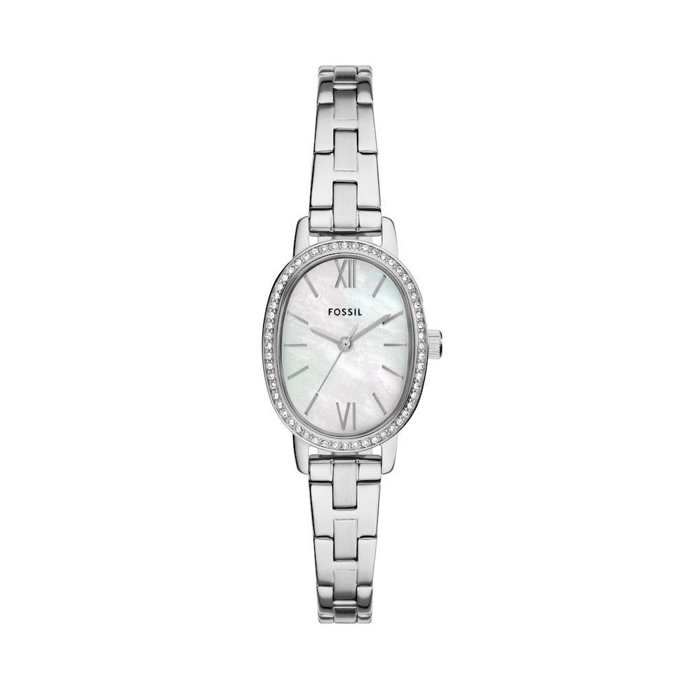 Penny 雅爵燦銀環鑽女錶 銀色不鏽鋼鍊帶手錶 23MM BQ3975