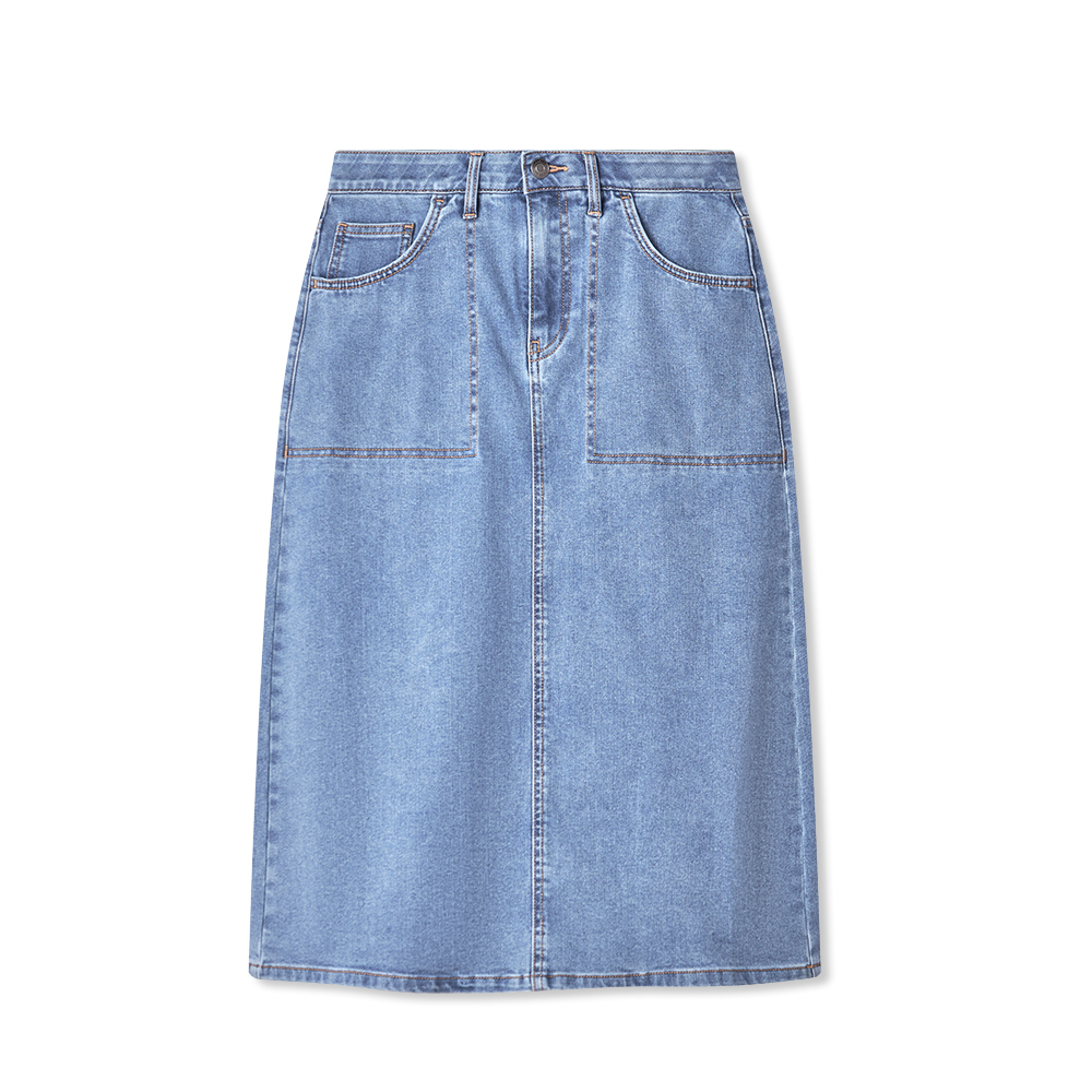 牛仔長裙
