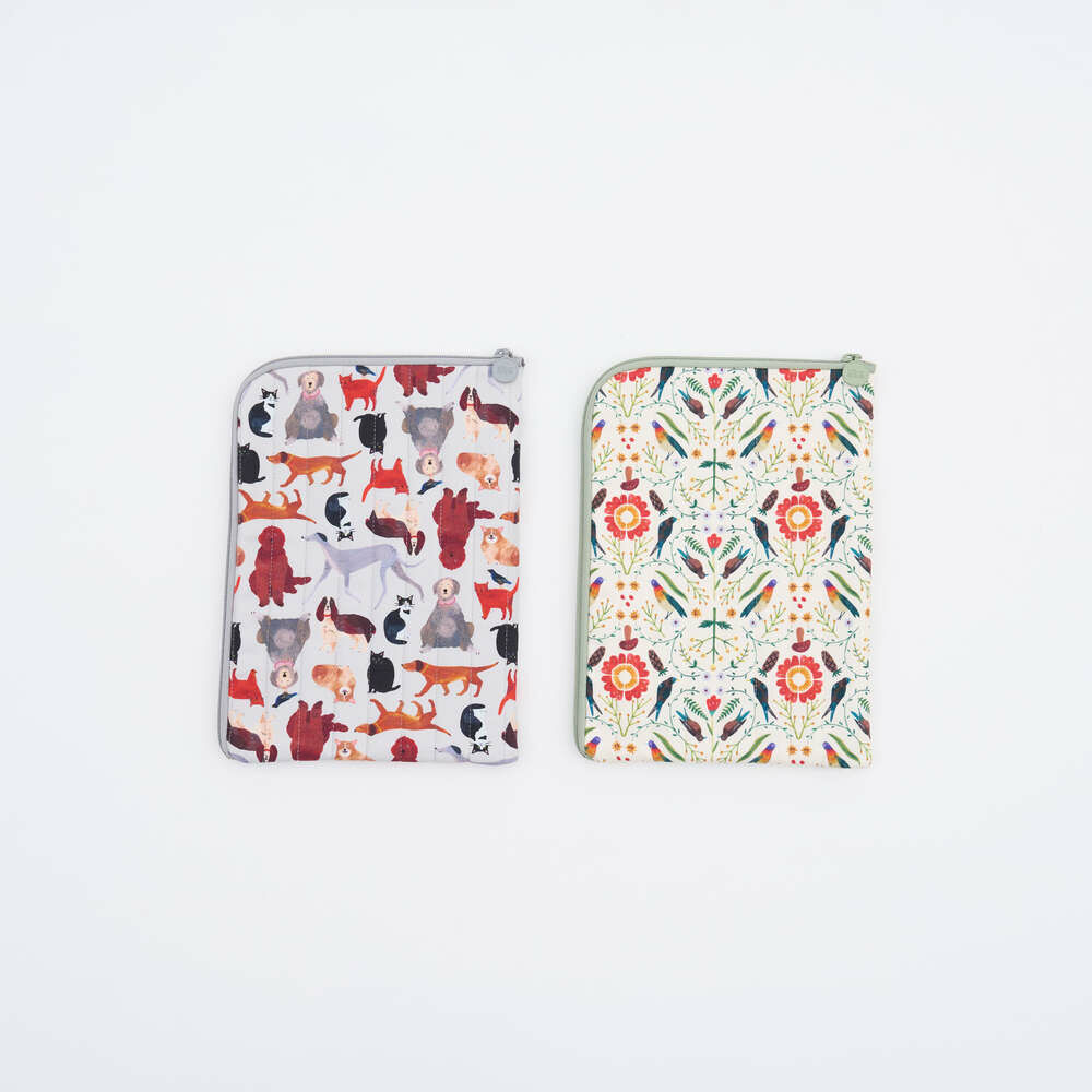 11 インチ iPad ケース/印花楽 x Soupy Tang/森の万華鏡 - タブレット・PCケース - コットン・麻 多色