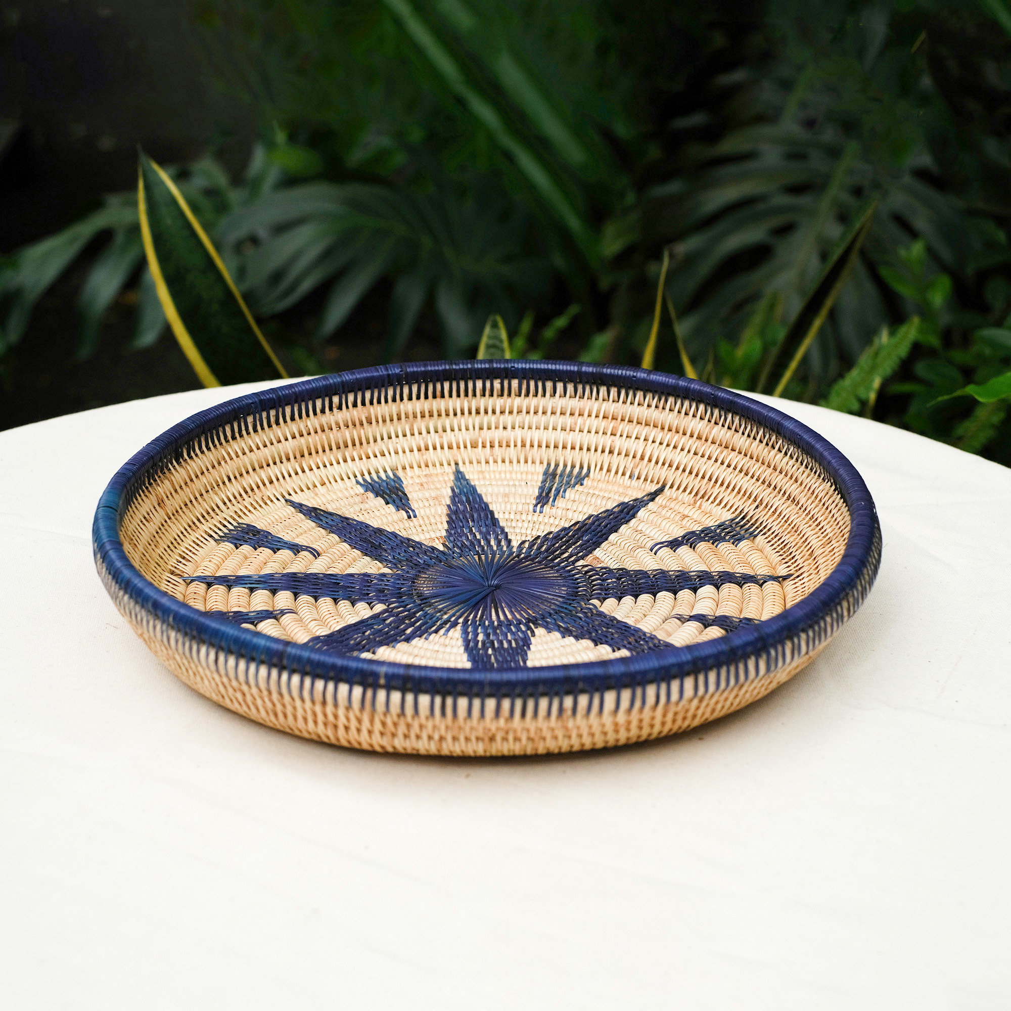柳藤編織圓盤｜Zarava Platter｜柬埔寨