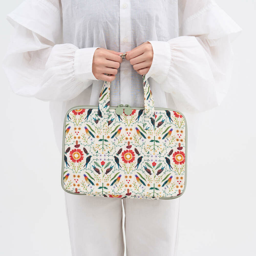11" iPad Sleeve(Portable)/Artists Collaboration Collection/inBlooom x Soupy Tang/Forest Kaleidoscope