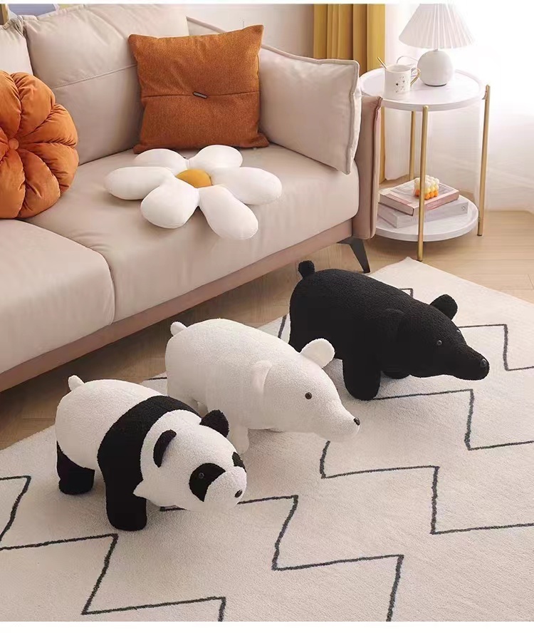 可愛動物換鞋凳