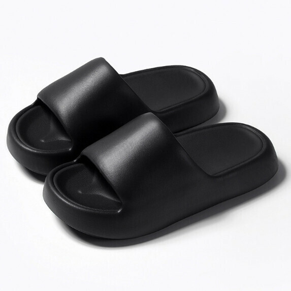 New coconut soft-soled sandals (black [size 36_45] (contact customer service after placing the order to confirm the delivery size)