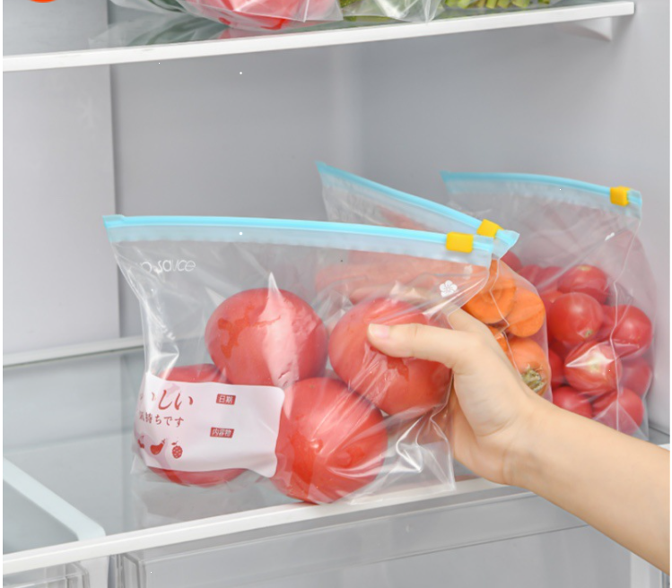 Zipper Dense Bag [Size: Small 20*11.5cm] [30 pcs]] Food Preservation Bag Zipper Food Bag Fresh Dense Bag Thickened Freezer Food Storage Bag Refrigerator Freezer Separate Storage Bag