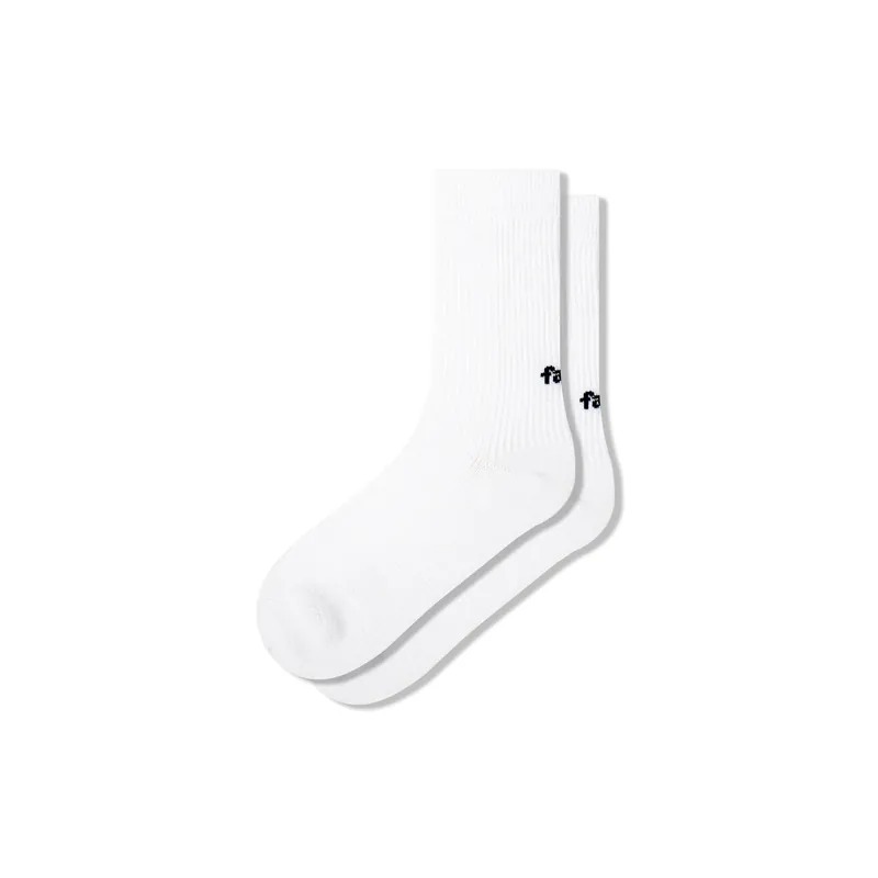 ESSENTIAL LIGHT 煥白 - 輕量素面雙色針織高筒襪