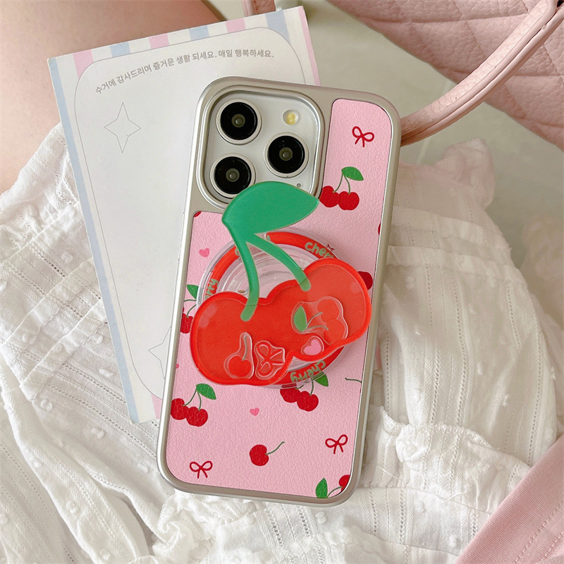 櫻桃手機殼+磁吸支架