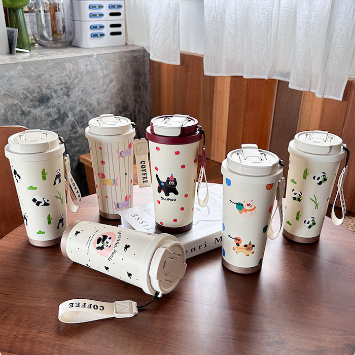 《81537》高質感小動物們保溫杯(5款)500ml