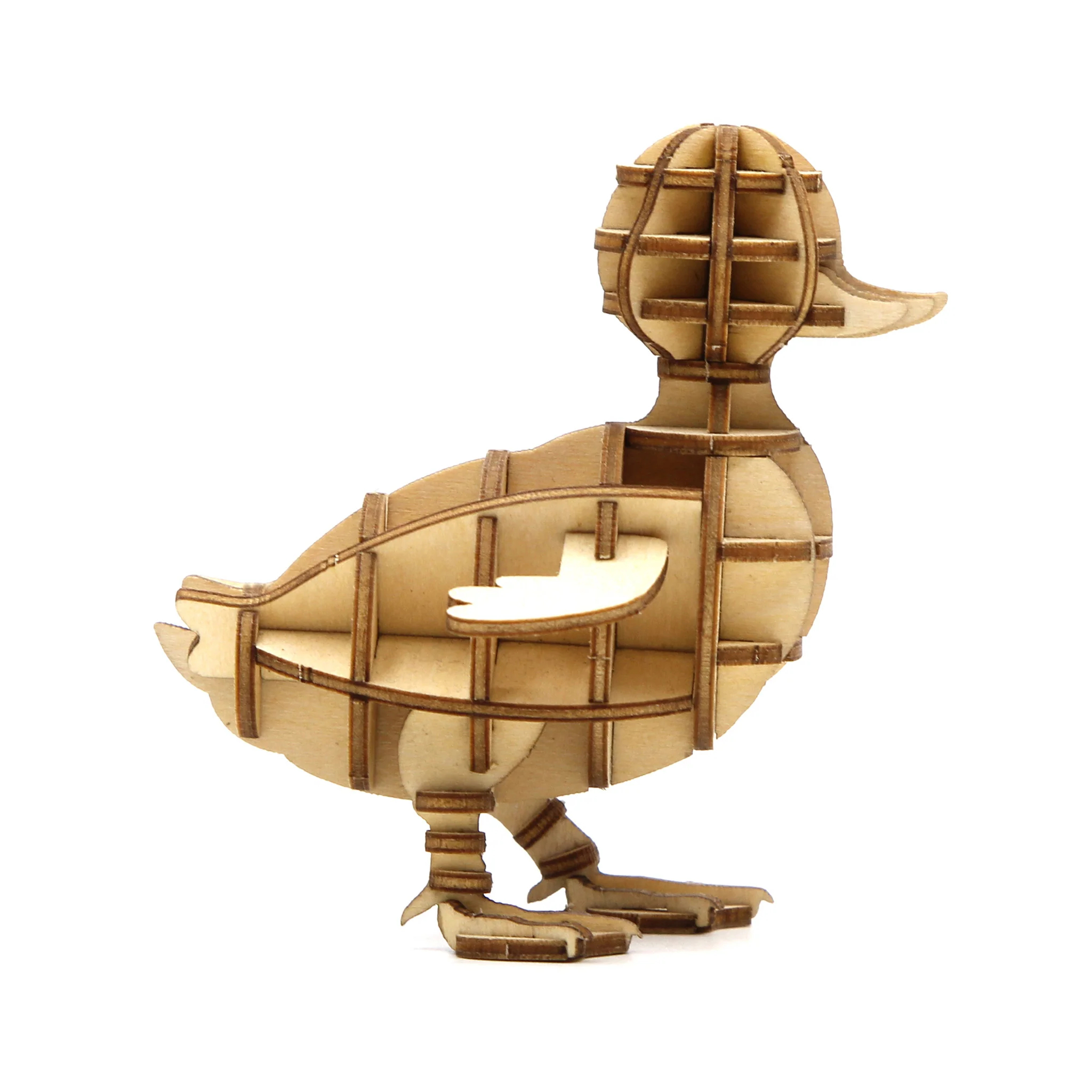 木製ダックパズル Wood】Duck 3D puzzle