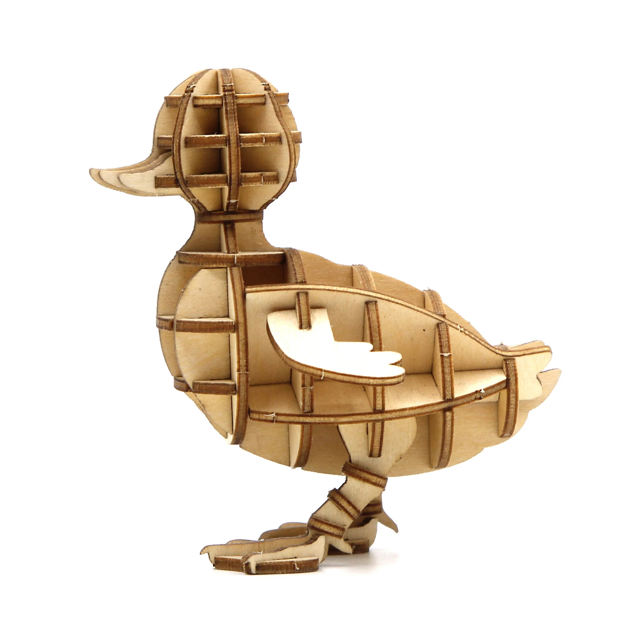 木製ダックパズル Wood】Duck 3D puzzle
