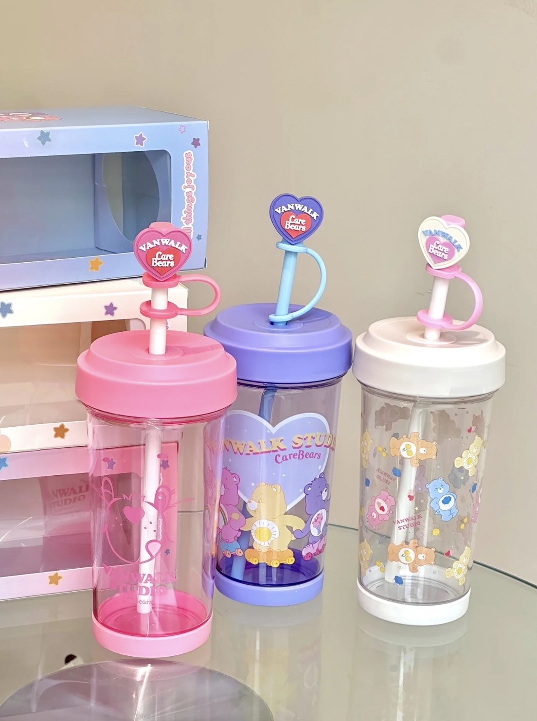 #現貨 Care Bears x Vanwalk 彩虹熊 聯名限量吸管杯 500ml 水瓶 環保杯