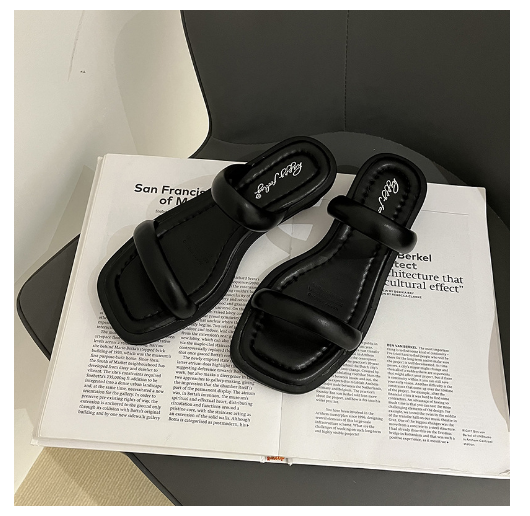 New Roman thick heel sandals (black size 35-40) (contact customer service after placing order to confirm delivery size)
