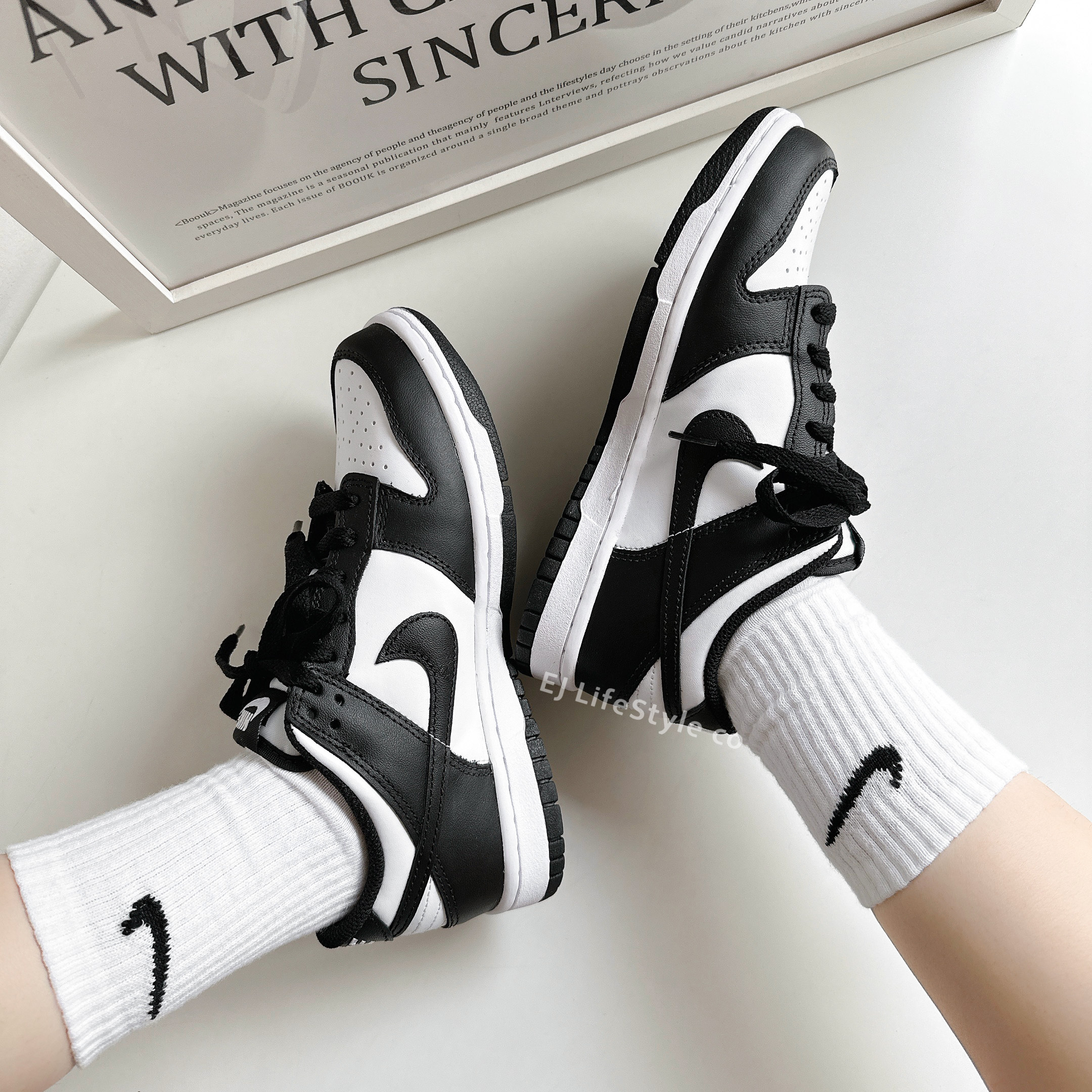 NIKE DUNK LOW 大童鞋 黑白 熊貓 經典款 CW1590-100 / 預購