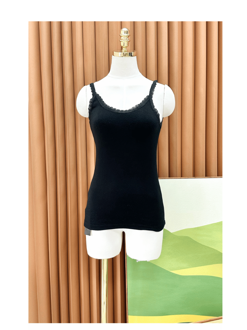 [現貨]花邊羅紋背心 [ 2色 / Free ]