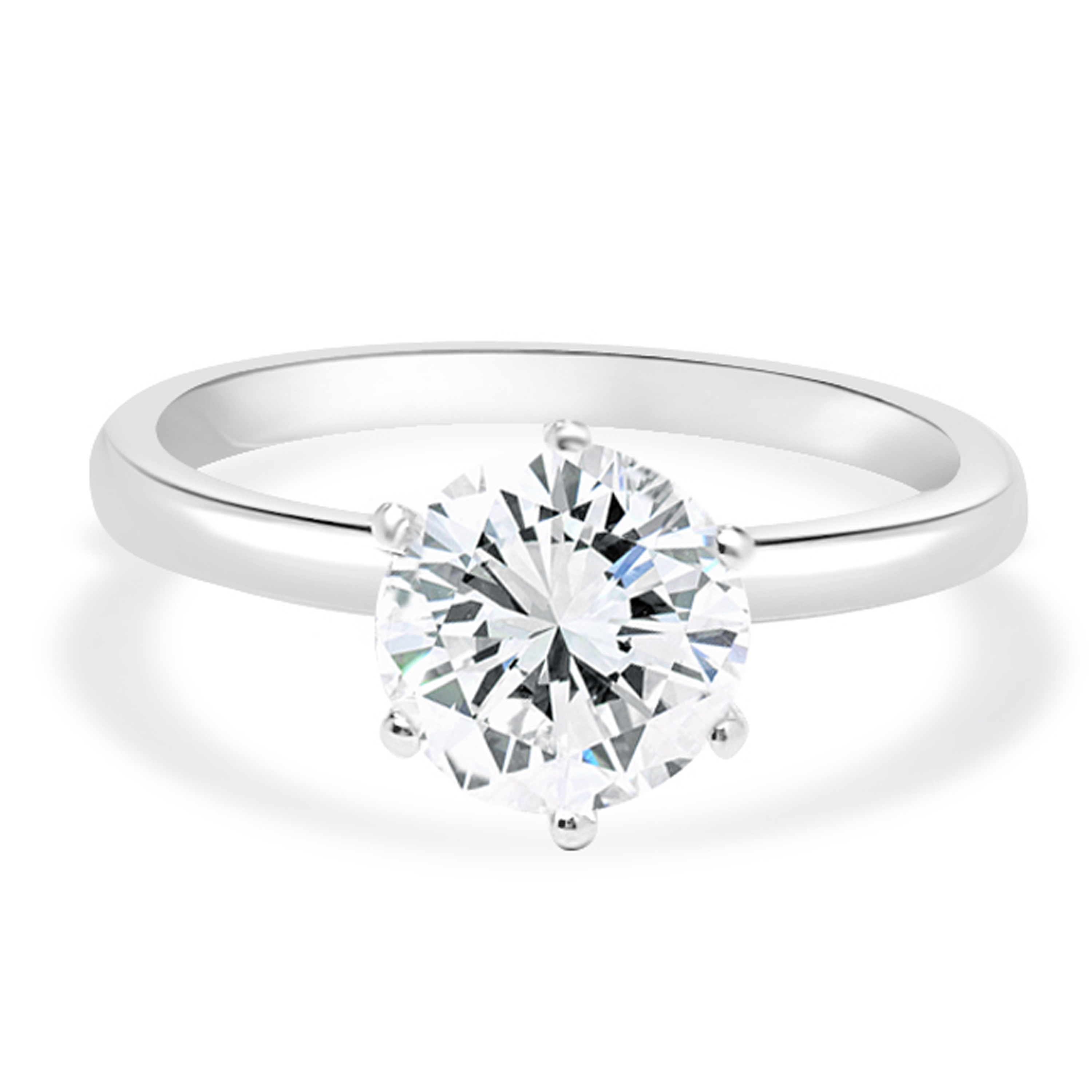 18K白金六爪戒指托 (RS62CM0182)