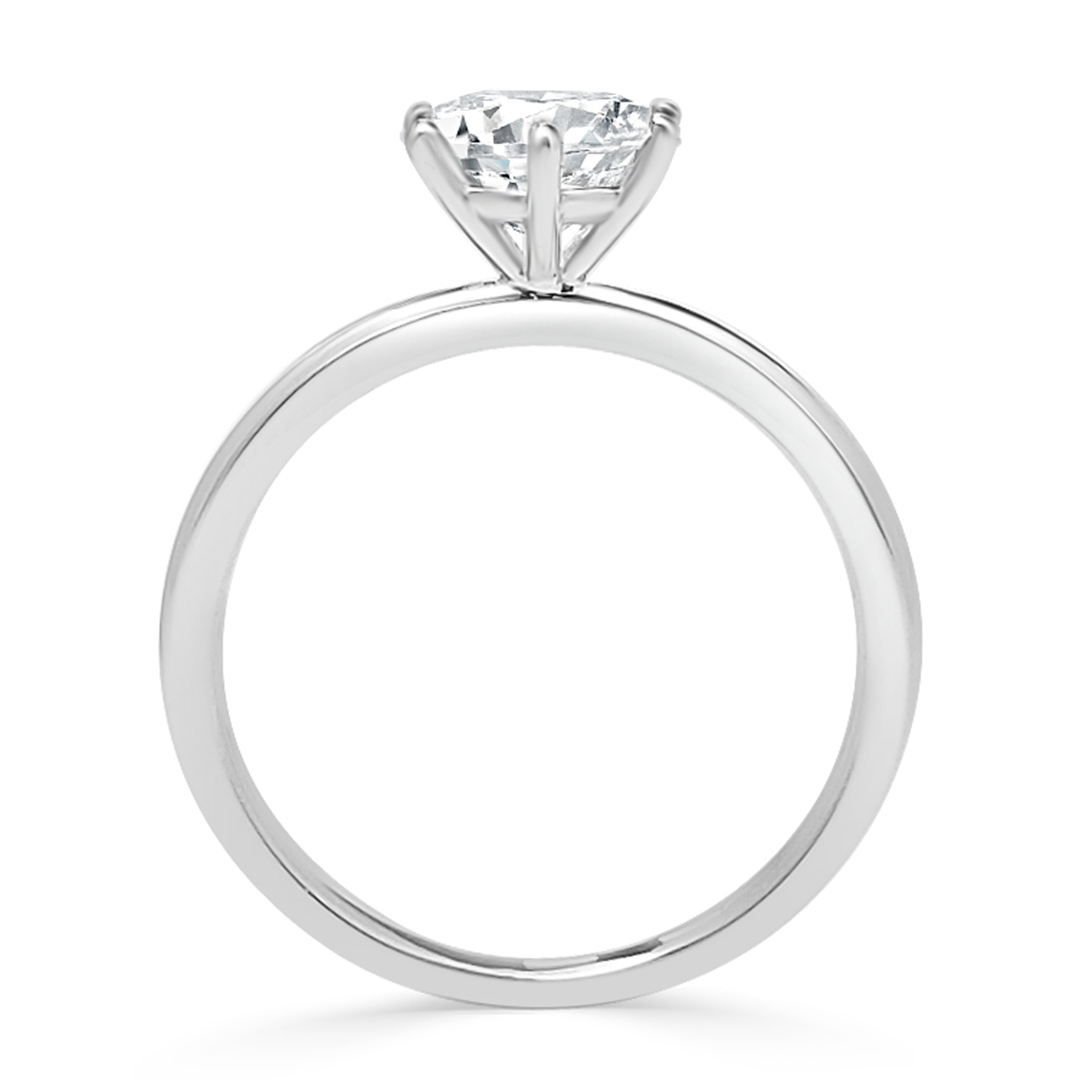 18K白金六爪戒指托 (RS62CM0182)