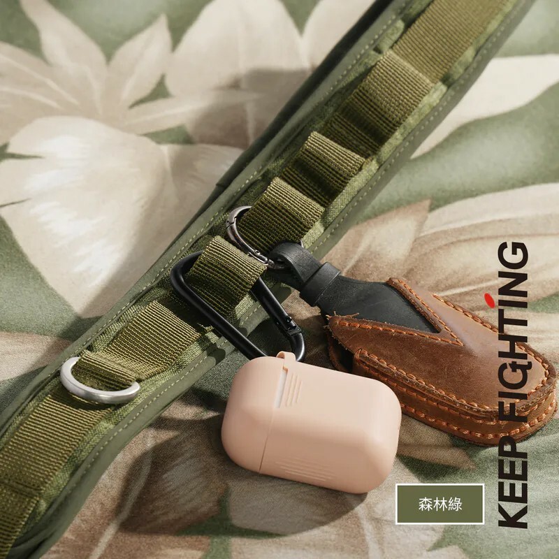 最高現折168元｜【KEEP FIGHTING】自在隨行 超寬版減壓手機掛繩-森林綠(超寬版/多功能/長度可調/夾片式/完整殼通用)